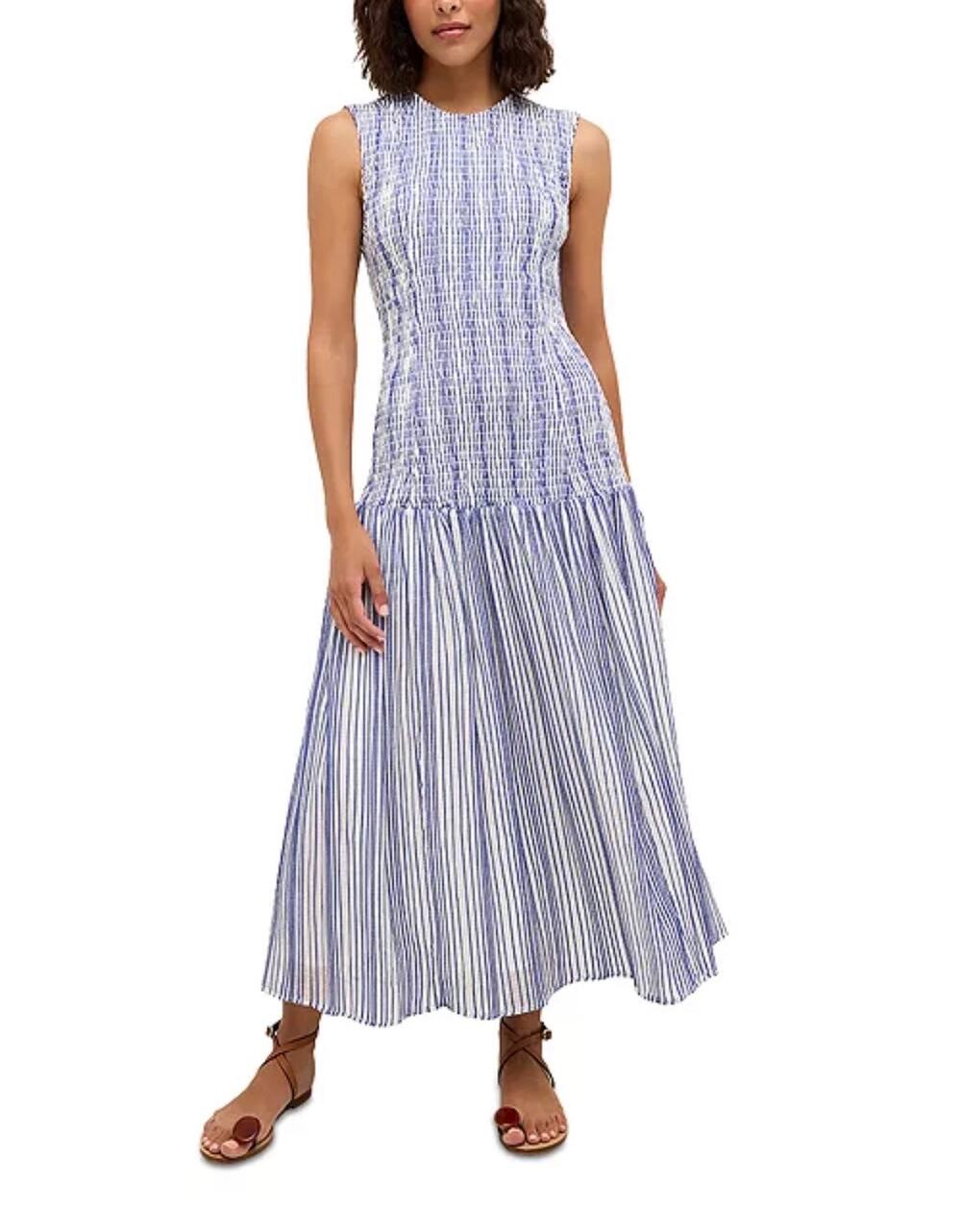 NWT Marie Oliver XS Porter Striped Silk Blend Dress